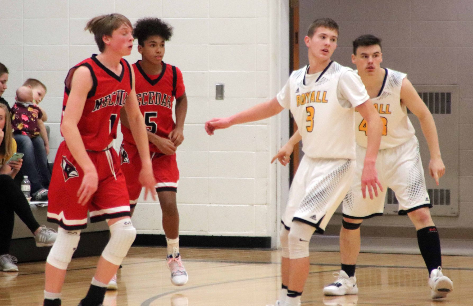 Necedah at Royall boys basketball (12/20/18)